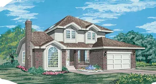 Traditional house plans 35-533 - front exterior, 2,243 sq ft, 4 bed, 2 bath house plans | Monster House Plans