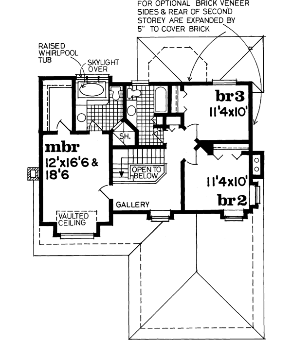 Upper/Second Floor Plan:35-542