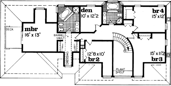 Upper/Second Floor Plan:35-544