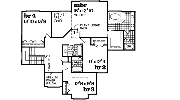 Upper/Second Floor Plan:35-556