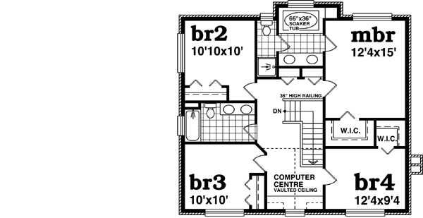 Upper/Second Floor Plan:35-581