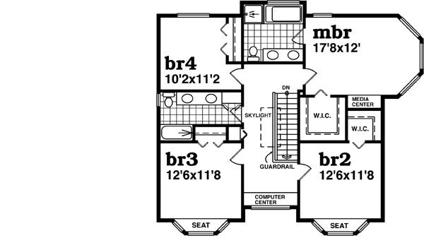 Upper/Second Floor Plan:35-582