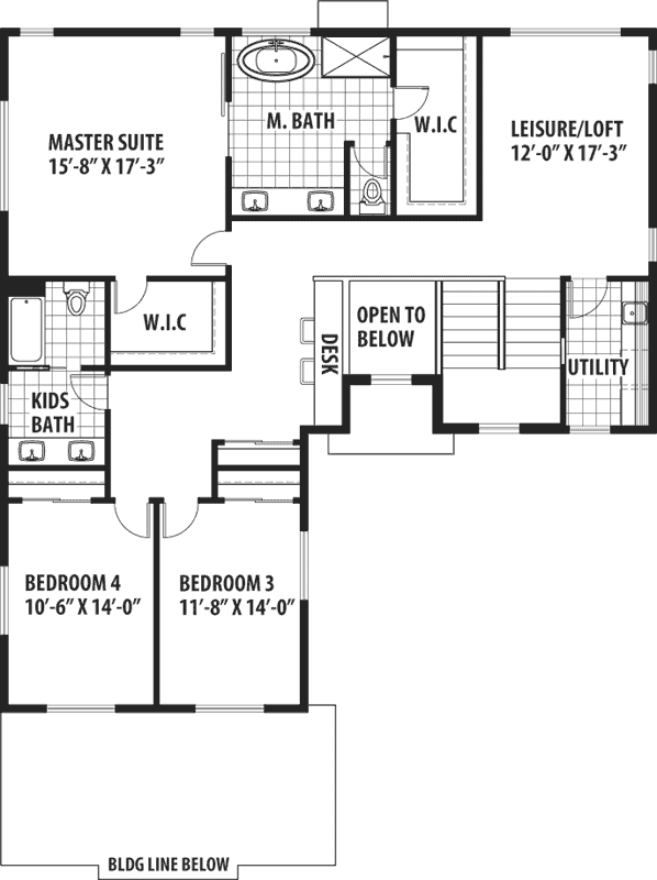 Upper/Second Floor Plan:36-102