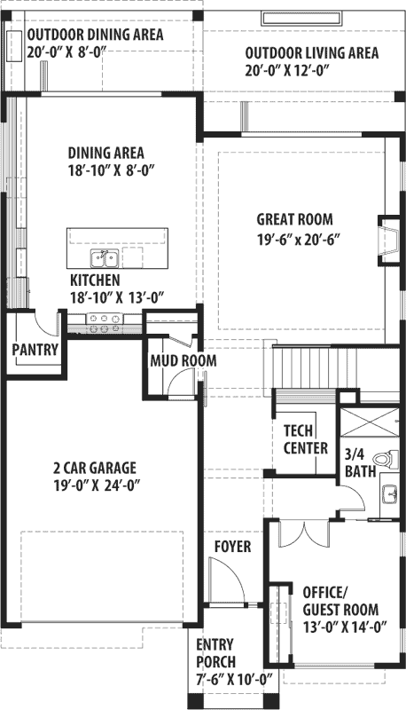 Main Floor Plan: 36-105