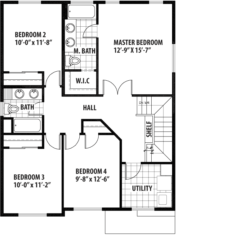 Upper/Second Floor Plan:36-111