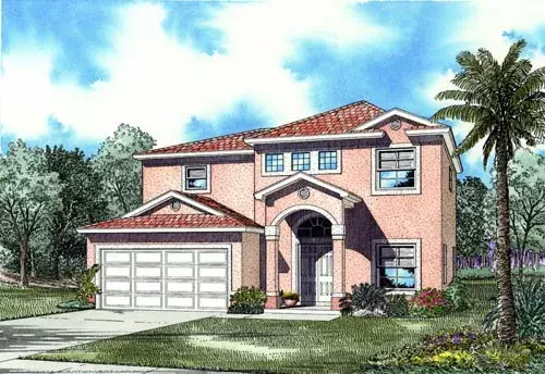 Traditional house plans 37-134 - front exterior, 1,926 sq ft, 4 bed, 2 bath house plans | Monster House Plans