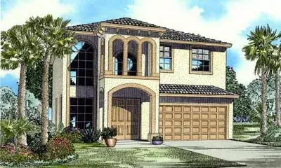 Florida house plans 37-135 - front exterior, 2,647 sq ft, 5 bed, 3 bath house plans | Monster House Plans