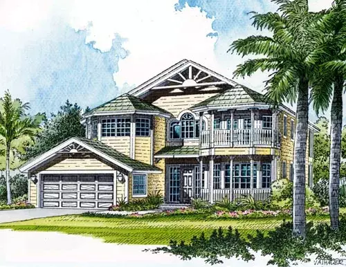 Traditional house plans 37-141 - front exterior, 3,353 sq ft, 4 bed, 4 bath house plans | Monster House Plans