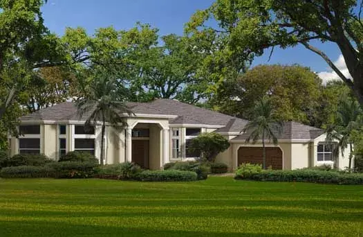 Sunbelt house plans 37-206 - front exterior, 2,521 sq ft, 3 bed, 3 bath house plans | Monster House Plans