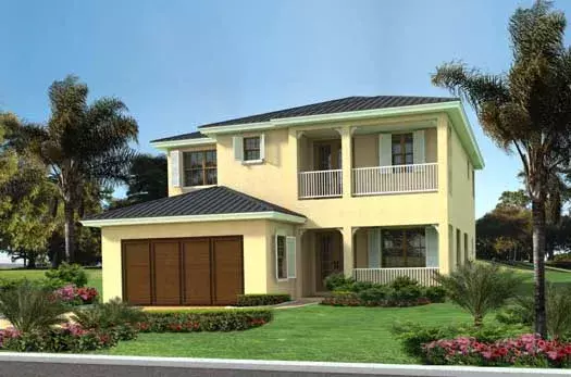 Florida house plans 37-228 - front exterior, 2,899 sq ft, 4 bed, 3 bath house plans | Monster House Plans