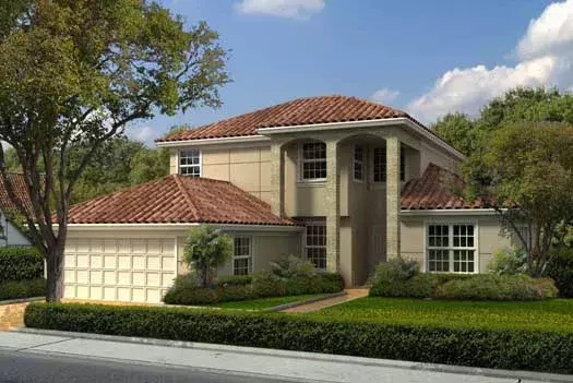 Florida house plans 37-229 - front exterior, 3,038 sq ft, 4 bed, 3 bath house plans | Monster House Plans