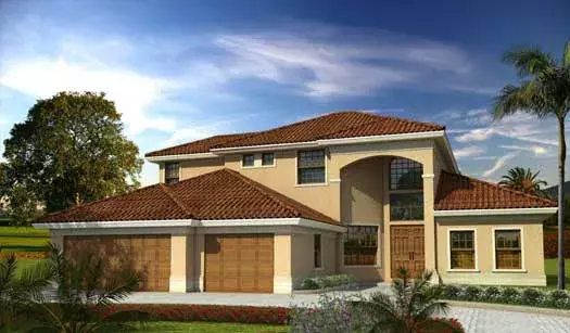 Florida house plans 37-230 - front exterior, 3,267 sq ft, 4 bed, 3 bath house plans | Monster House Plans