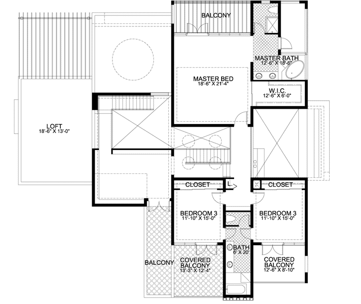 Upper/Second Floor Plan:37-240