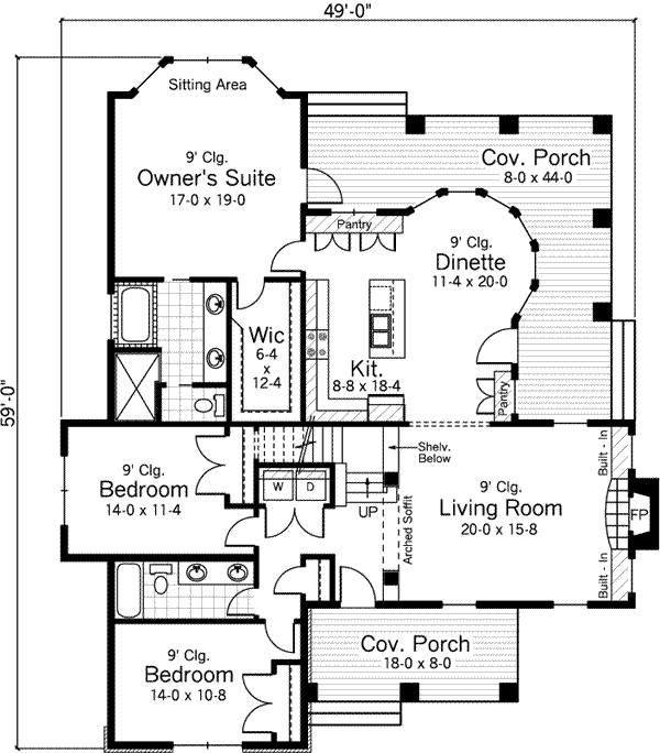 Main Floor Plan: 38-127