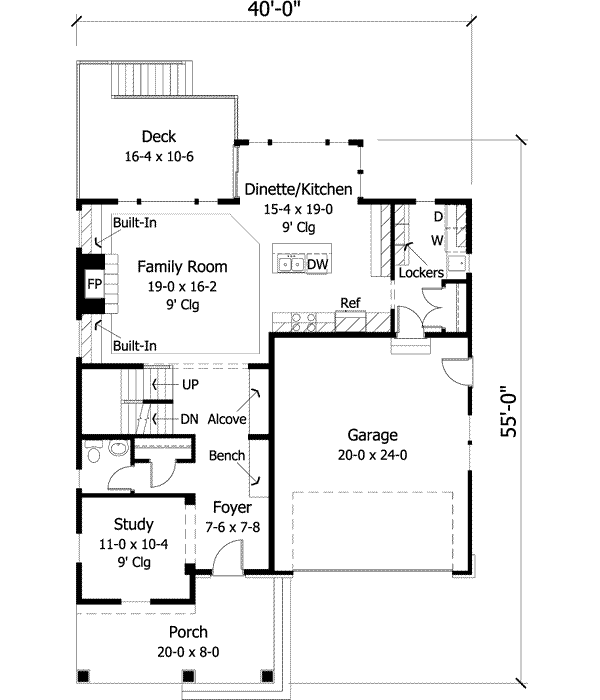 Main Floor Plan: 38-156