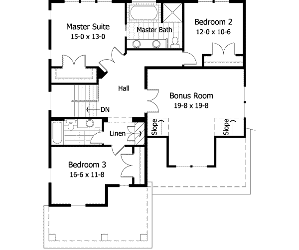 Upper/Second Floor Plan:38-156