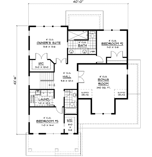 Upper/Second Floor Plan:38-162