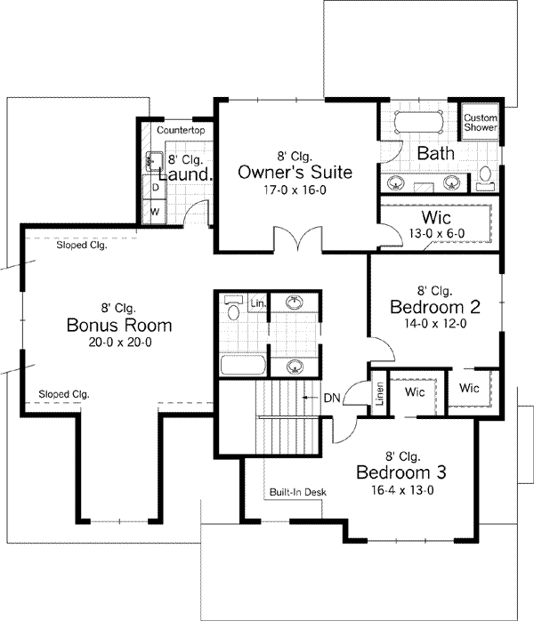 Upper/Second Floor Plan:38-216