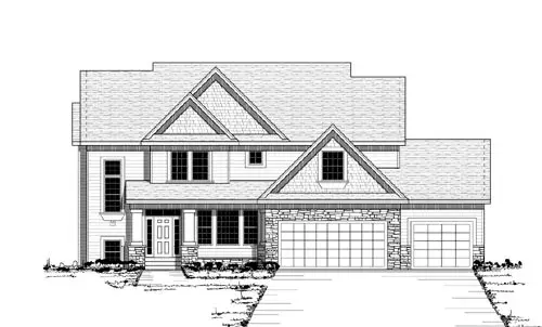 Traditional house plans 38-236 - front exterior, 3,511 sq ft, 4 bed, 3 bath house plans | Monster House Plans