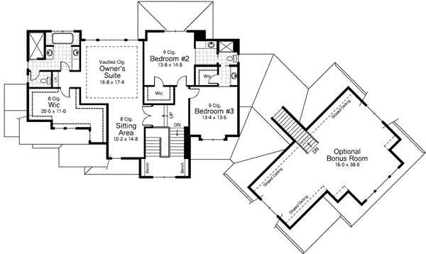Upper/Second Floor Plan:38-244