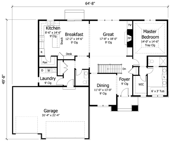 Main Floor Plan: 38-271