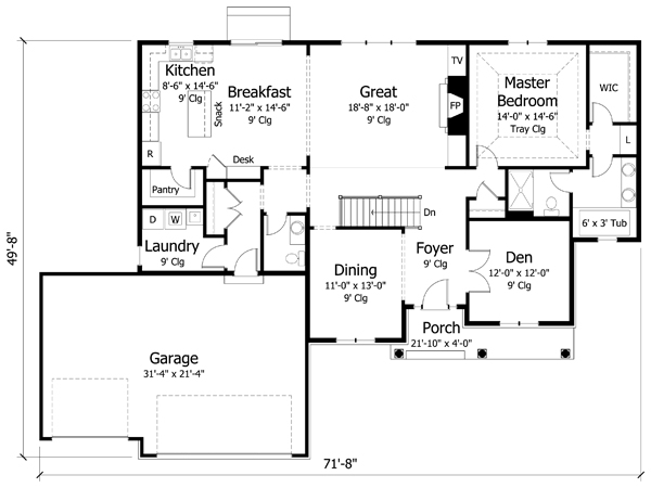 Main Floor Plan: 38-285