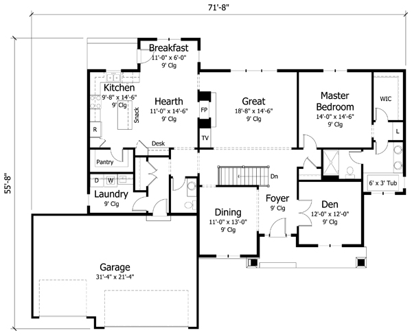 Main Floor Plan: 38-293