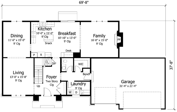 Main Floor Plan: 38-308
