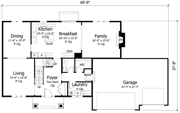 Main Floor Plan: 38-309