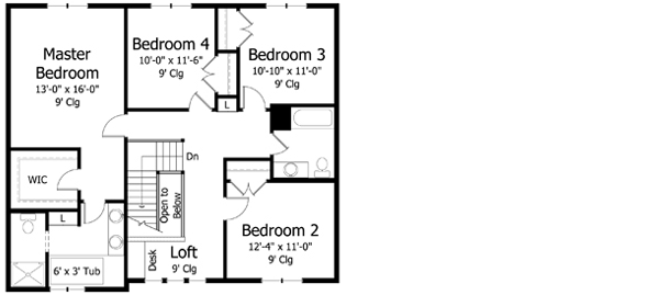 Upper/Second Floor Plan: 38-309
