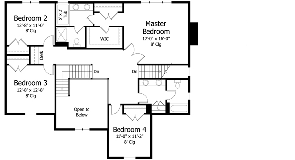 Upper/Second Floor Plan:38-316