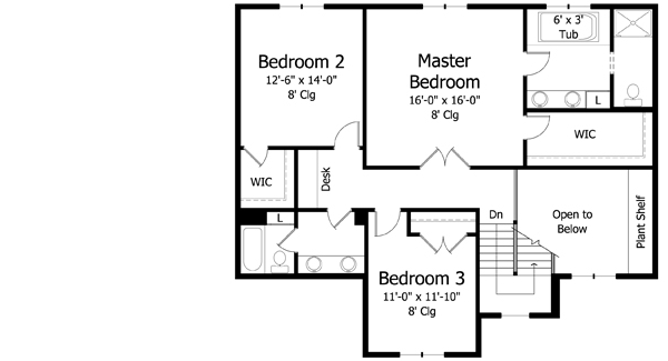 Upper/Second Floor Plan:38-320