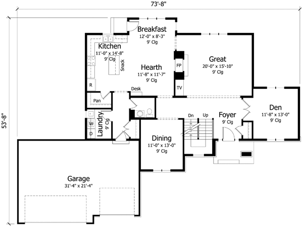 Main Floor Plan: 38-327