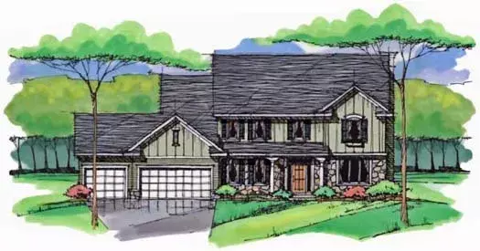 Country house plans 38-335 - front exterior, 2,740 sq ft, 4 bed, 2 bath house plans | Monster House Plans