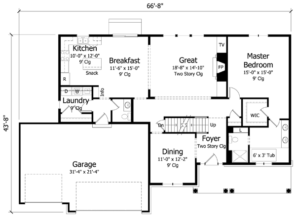 Main Floor Plan: 38-343