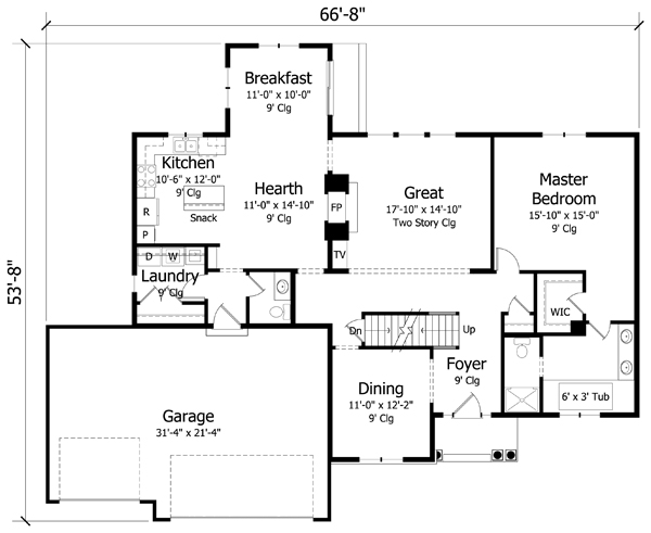 Main Floor Plan: 38-346