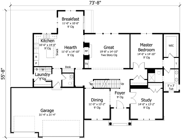 Main Floor Plan: 38-354