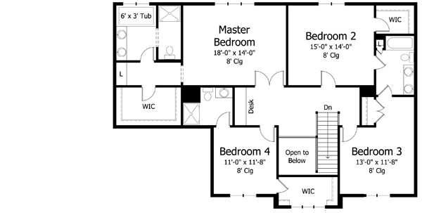 Upper/Second Floor Plan:38-363