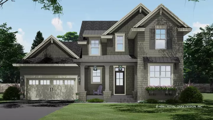 Traditional house plans 38-589 - front exterior, 1,973 sq ft, 3 bed, 2 bath house plans | Monster House Plans