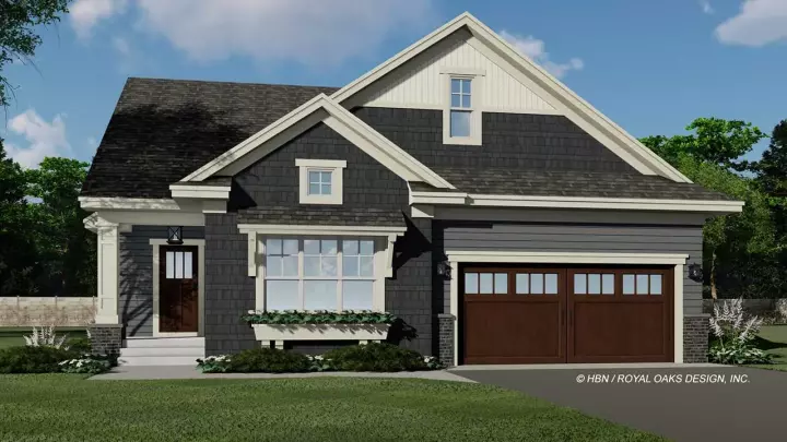 Traditional house plans 38-598 - front exterior, 1,962 sq ft, 3 bed, 2 bath house plans | Monster House Plans