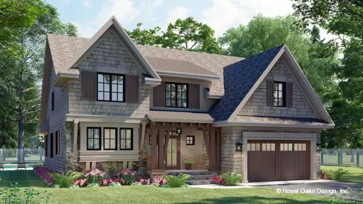 Country house plans 38-608 - front exterior, 3,166 sq ft, 4 bed, 3 bath house plans | Monster House Plans