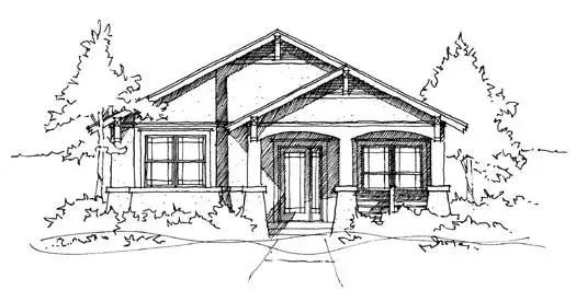 Mountain Rustic house plans 39-104 - front exterior, 2,465 sq ft, 3 bed, 2 bath house plans | Monster House Plans