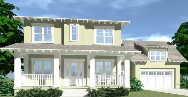 Transitional house plans 39-107 - front exterior, 3,525 sq ft, 5 bed, 4 bath house plans | Monster House Plans
