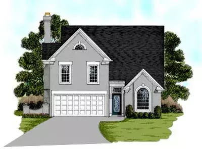 Traditional house plans 4-144 - front exterior, 1,776 sq ft, 3 bed, 2 bath house plans | Monster House Plans