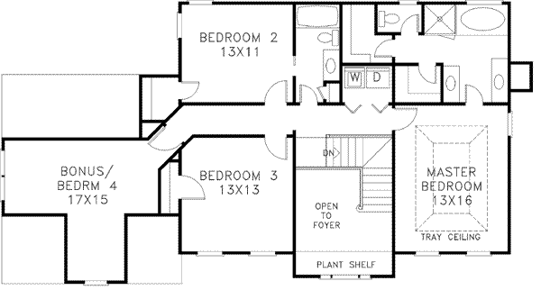 Upper/Second Floor Plan:4-159