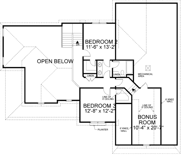 Upper/Second Floor Plan:4-200