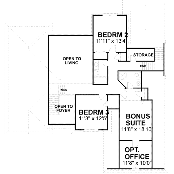 Upper/Second Floor Plan:4-207