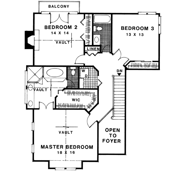 Upper/Second Floor Plan:4-210
