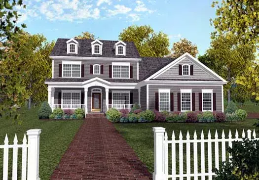Southern house plans 4-213 - front exterior, 2,234 sq ft, 4 bed, 3 bath house plans | Monster House Plans