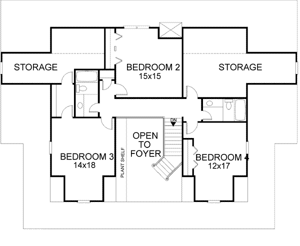 Upper/Second Floor Plan:4-237